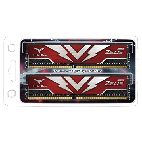 TEAMGROUP T-Force Zeus DDR4 64GB Kit (2 x 32GB) 3200MHz (PC4 25600) CL20 Desktop Gaming Memory Module Ram - TTZD464G3200HC20DC01