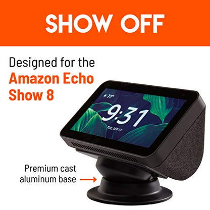 Made for Amazon Tilt + Swivel Stand in Black, for the Echo Show 8