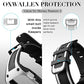 OXWALLEN Snap On Bumper for Apple Watch Case with Band 44mm 42mm, Ruggged Drop-proof Screen Protector Accessries Cover for iWatch Series 6/SE/3/4/5 Active Sport Women & Men - Black/White