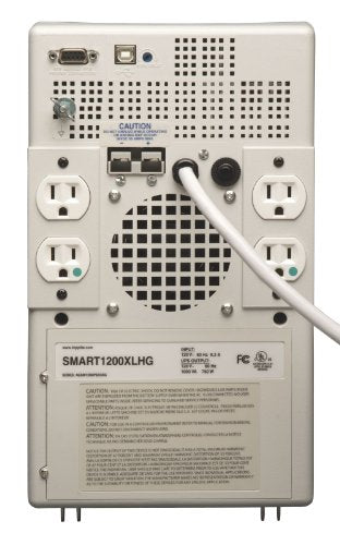 Tripp Lite SMART1200XLHG 1000VA 750W UPS Smart Tower Hospital Medical AVR 120V USB DB9, 4 Outlets