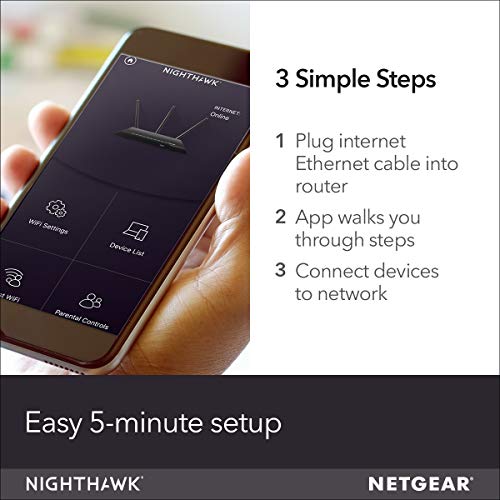 NETGEAR Nighthawk X6S Smart Wi-Fi Router (R8000P) - AC4000 Tri-band Wireless Speed (Up to 4000 Mbps) | Up to 3500 Sq Ft Coverage & 55 Devices | 4 x 1G Ethernet and 2 USB Ports