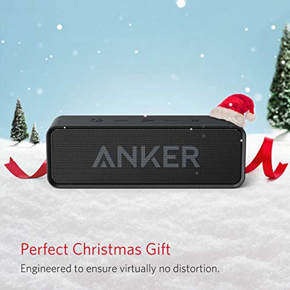 Upgraded, Anker Soundcore Bluetooth Speaker with IPX5 Waterproof, Stereo Sound, 24H Playtime, Portable Wireless Speaker for iPhone, Samsung and More