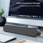 LENRUE Computer Speaker, PC Wired Desktop Sound Bar with LED Lights, Stereo Sound USB Powered for Desktop, Laptop, Mac, iMac, Tablets and More (Black)