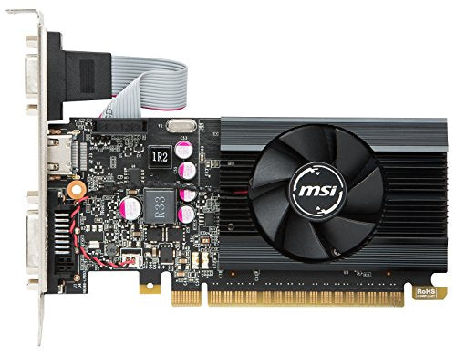 MSI GAMING GeForce GT 710 2GB GDRR5 64-bit HDCP Support DirectX 12 OpenGL 4.5 Single Fan Low Profile Graphics Card (GT 710 2GD5 LP)
