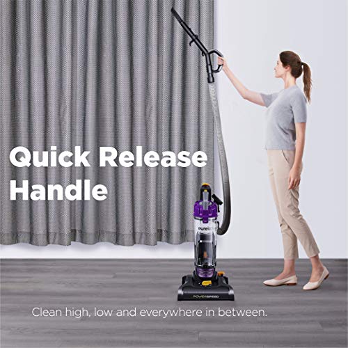 Eureka NEU182B PowerSpeed Bagless Upright Vacuum Cleaner, Purple