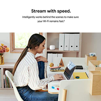 Google Nest WiFi Router 3 Pack (2nd Generation) – 4x4 AC2200 Mesh Wi-Fi Routers with 6600 Sq Ft Coverage