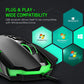 PICTEK Gaming Mouse Wired [7200 DPI] [Programmable] [Breathing Light] Ergonomic Game USB Computer Mice RGB Gamer Desktop Laptop PC Gaming Mouse, 7 Buttons for Windows 7/8/10/XP Vista Linux, Black