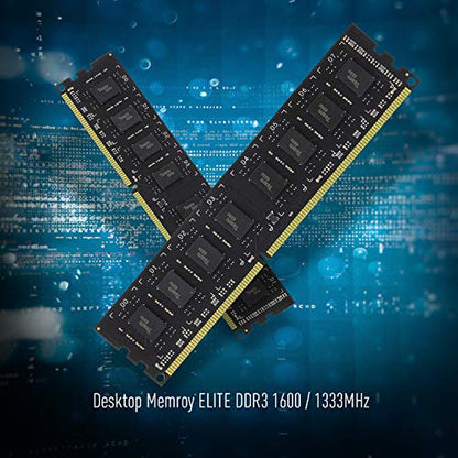 TEAMGROUP Elite DDR3 16GB Kit (2 x 8GB) 1600MHz (PC3-12800) CL11 Unbuffered Non-ECC 1.5V UDIMM 240 Pin PC Computer Desktop Memory Module Ram Upgrade - TED316G1600C11DC01-16GB Kit (2 x 8GB)