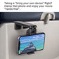 Universal Airplane in Flight Phone Mount. Handsfree Phone Holder for Desk with Multi-Directional Dual 360 Degree Rotation. Pocket Size Travel Essential Accessory for Flying. US Patent: US10,272,847 B1