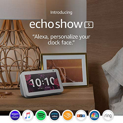 Echo Show 5 -- Smart display with Alexa – stay connected with video calling - Sandstone