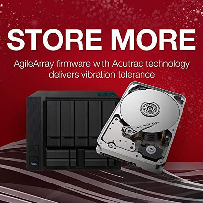 Seagate IronWolf 16TB NAS Internal Hard Drive HDD – CMR 3.5 Inch SATA 6GB/S 7200 RPM 256MB Cache for Raid Network Attached Storage, with Rescue Service (ST16000VN001)