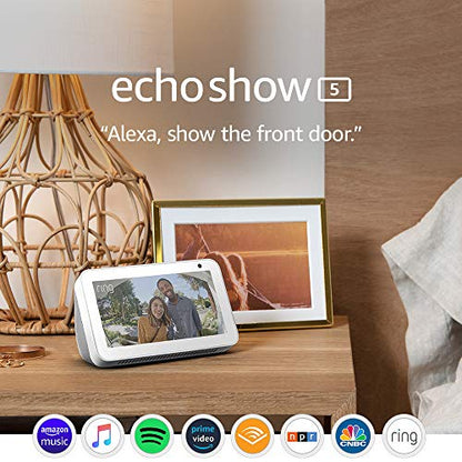 Echo Show 5 -- Smart display with Alexa – stay connected with video calling - Sandstone