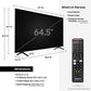Samsung 65-inch TU-7000 Series Class Smart TV | Crystal UHD - 4K HDR - with Alexa Built-in | UN65TU7000FXZA, 2020 Model