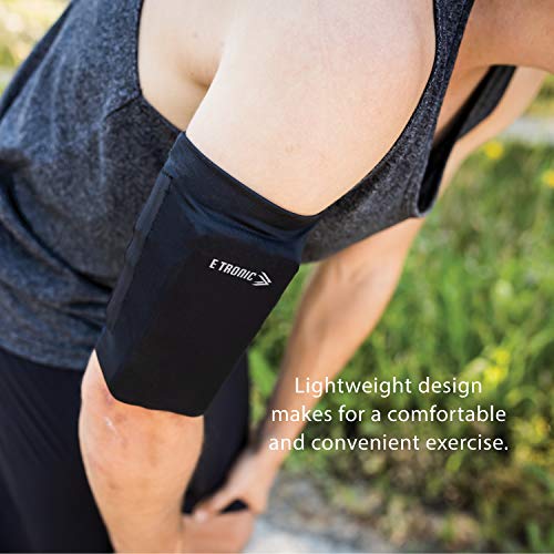 Phone Armband Sleeve: Best Running Sports Arm Band Strap Holder Pouch Case for Exercise Workout Fits iPhone 5S SE 6 6S 7 8 X Plus iPod Android Samsung Galaxy S5 S6 S7 S8 Black Medium