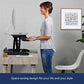 WorkFit-Z Mini Sit-Stand Desk - for Tabletops and Home Offices - 31 Inches, Grey Woodgrain