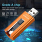 USB3.0 Flash Drives 512GB, SCICNCE Memory Drive 512GB Photo Stick Compatible with Mobile Phone & Computers, Mobile Phone External Expandable Memory Storage Drive, Take More Photos & Videos (Orange)