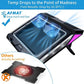 Gaming Laptop Cooling Pad, 4500RPM Strongest Laptop Cooler 17.3 inch, Laptop Cooling Stand with Faster Heat Dissipation, Colorful Lights, Adjustable Mount Stand, Laptop Temperature Drops by 20 Degrees
