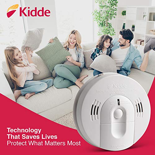 Kidde 21026043 Battery-Operated(Not Hardwired) Combination Smoke/Carbon Monoxide Alarm with Voice Warning KN-COSM-BA