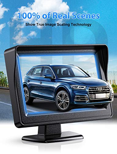 Vehicle Backup Cameras Kits with Monitor Front Rearview reversing Camera for Small Cars asistance When Parking