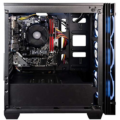 CUK Stratos Micro Gaming Desktop (AMD Ryzen 5 with Radeon Graphics, 16GB 3200MHz DDR4 RAM, 256GB NVMe SSD, 500W PSU, AC WiFi, No OS) Gamer PC Computer