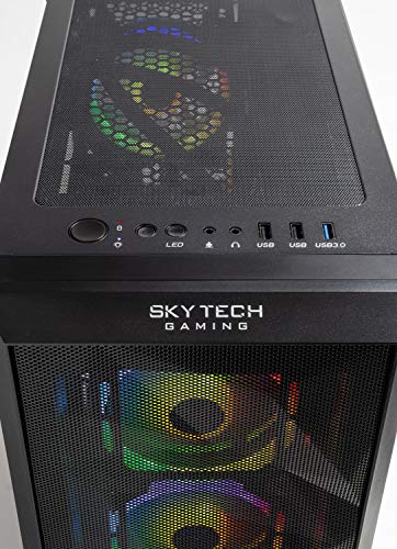 Skytech Chronos Gaming PC Desktop - AMD Ryzen 9 3900 3.1GHz, RTX 3080 10GB, 16GB DDR4, Seagate Firecuda 520 1TB PCIe Gen4 NVMe, X570 Motherboard, 360mm AIO, 850W Gold PSU, Black