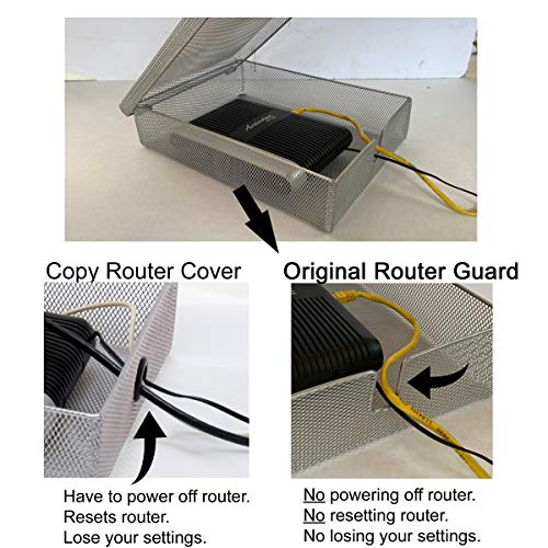 WiFi Router Guard Cover - Blocks EMF Exposure While You can Still use Your Router - Blocks 5G - (This is The Original Invented by us, All Others are Copies)