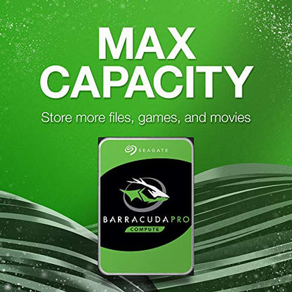 Seagate BarraCuda Pro 12TB Internal Hard Drive Performance HDD – 3.5 Inch SATA 6 Gb/s 7200 RPM 256MB Cache for Computer Desktop PC Laptop, Data Recovery – Frustration Free Packaging (ST12000DM0007)