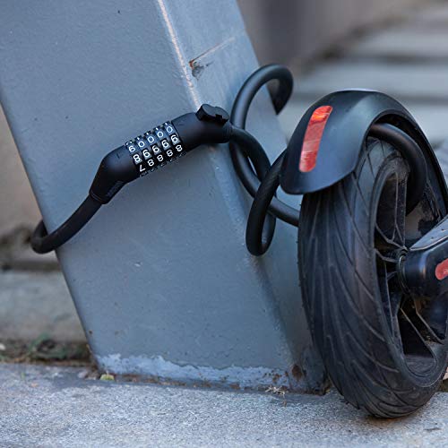 Segway Ninebot 5-Digit Combination Cable Lock for Bikes and Scooters