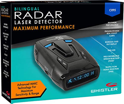 Whistler Laser Rdr Detect Oled Dis Auto Security, Detection & Convenience (CR95)