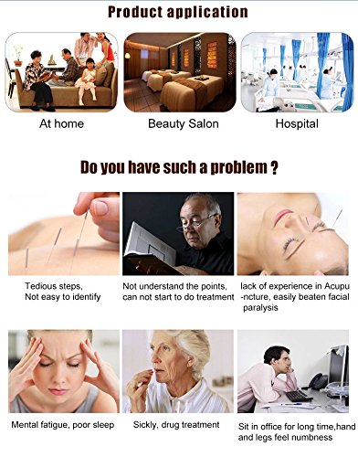 Romonacr Electronic Acupuncture Pen Energy Meridian Massage Pen Pointer Meridian Stimulator Laser Moxibustion Pain Relief