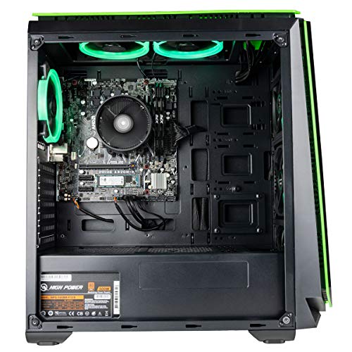 CUK Mantis Custom Gamer PC (AMD Ryzen 7 with Radeon Graphics, 32GB 3200MHz DDR4 RAM, 512GB NVMe SSD + 2TB HDD, 500W PSU, AC WiFi, Windows 10 Home) Tower Gaming Desktop Computer