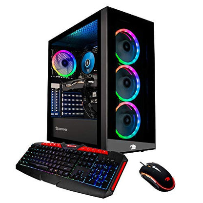 iBUYPOWER Pro Gaming PC Computer Desktop Element MR9270 (Intel Core i7-9700F 3.0GHz, NVIDIA GeForce RTX 2060 6GB, 16GB DDR4-2666 RAM, 1TB HDD, 240GB SSD, WiFi Included, Windows 10, VR Ready) Black