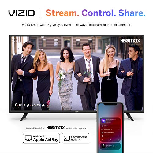VIZIO 24-Inch D-Series LED HDTV  with Apple AirPlay and Chromecast Built in Screen Mirroring for Second Screens, & 150+ Free Streaming Channels (D24h-G9)