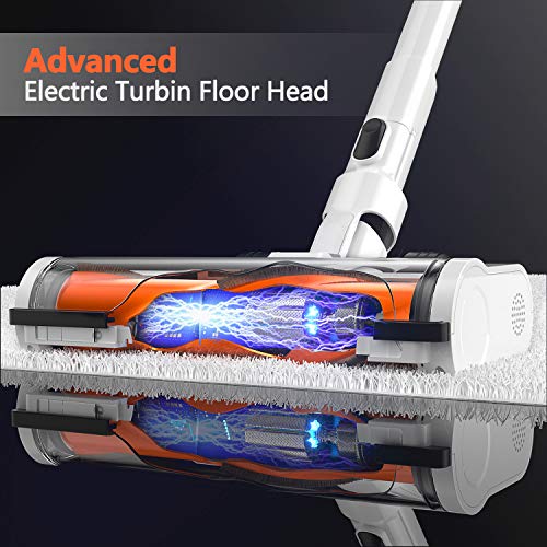 Cordless Vacuum Cleaner, TOCMOC Vacuum Cleaner 300W 23Kpa Strong Suction Stick Vacuum Handheld 2 in 1 Cordless Vacuum,for Hard Floor & Pet & Carpet, Ultra-Quiet & Lightweight & Rechargeable T230
