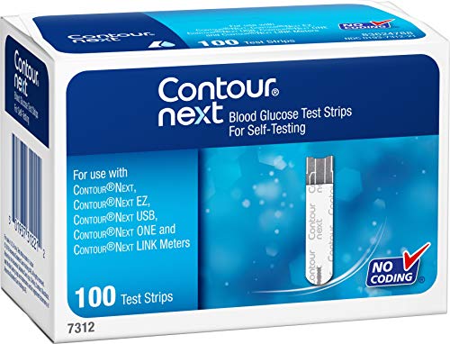 CONTOUR NEXT Blood Glucose Test Strips, 100 Count