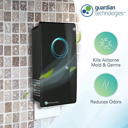 Germ Guardian Pluggable Air Purifier & Sanitizer, Eliminates Germs and Mold with UV-C Light, Deodorizer for Odor from Pets, Cooking, Laundry, Diapers, Room Air Freshener for Small Rooms, GG1100B