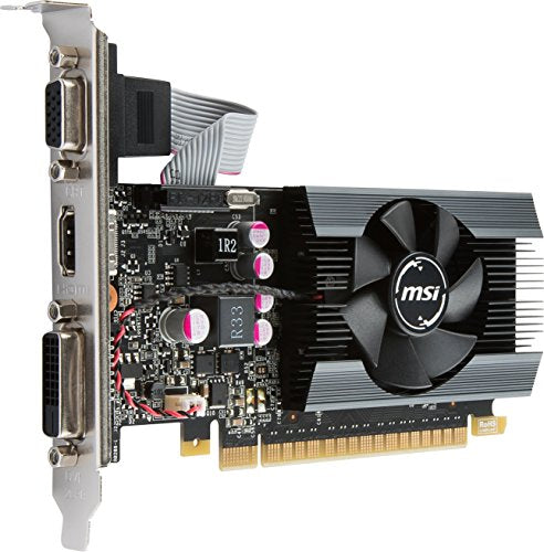 MSI GAMING GeForce GT 710 1GB GDRR5 32-bit HDCP Support DirectX 12 OpenGL 4.5 Single Fan Low Profile Graphics Card (GT 710 2GD3H LP)