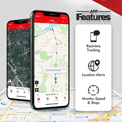 Logistimatics 4G OBD Tracker for Vehicles Including Real-time Location/Speed/Geofence Alerts with No Activation Fees - Cancel Anytime