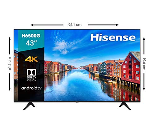 Hisense 43-Inch Class H6570G 4K Ultra HD Android Smart TV with Alexa Compatibility | 2020 Model