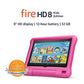 Fire HD 8 Kids Edition tablet, 8" HD display, 32 GB, Pink Kid-Proof Case