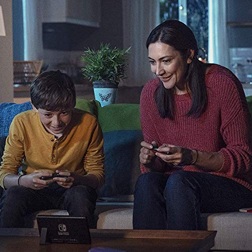 Nintendo 2020 Newest Switch Family Holiday Bundle - Neon, 6.2" Touchscreen LCD Display, Bluetooth + NexiGo Joy-Con and Pro Controllers Charging Dock + NexiGo 128GB MicroSD Card Bundle