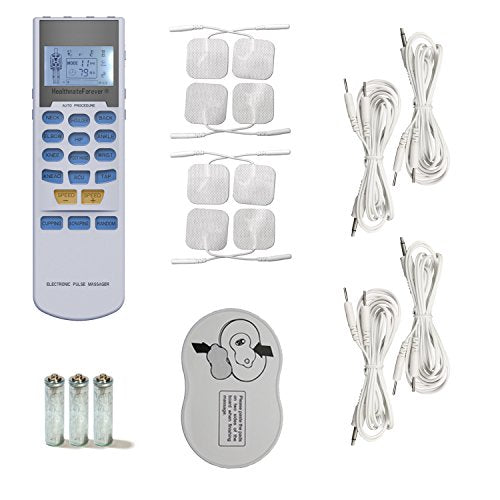 HealthmateForever YK15AB TENS unit EMS Muscle Stimulator 4 outputs 15 modes Handheld Electrotherapy device | Electronic Pulse Massager for Electrotherapy Pain Management Pain Relief Therapy: Chosen by Sufferers of Tennis Elbow, Carpal Tunnel Syndrome, Art