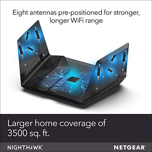 NETGEAR Nighthawk AX12 Dual-Band 12-Stream Wi-Fi Router RAX120-100NAS (Renewed)