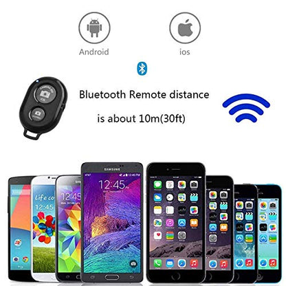 Phone Neck Holder, Cell Phone Mount to Free Your Hands for Smartphone, Go Pro, Stand Clam Clip Live Streaming (Tripod Phone with Remote)