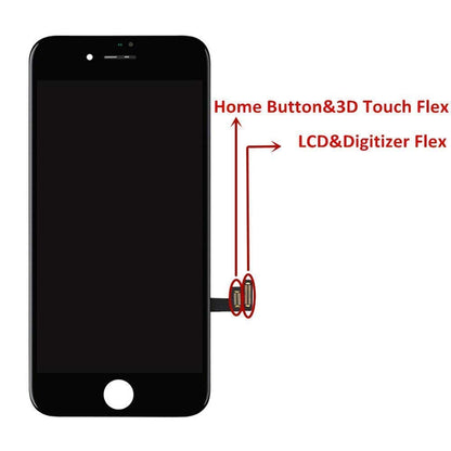 Premium Screen Replacement Compatible with iPhone 7 4.7 inch Full Assembly -LCD Touch Digitizer Display Glass Assembly with Tools, Fit Compatible with iPhone 7 (Black)