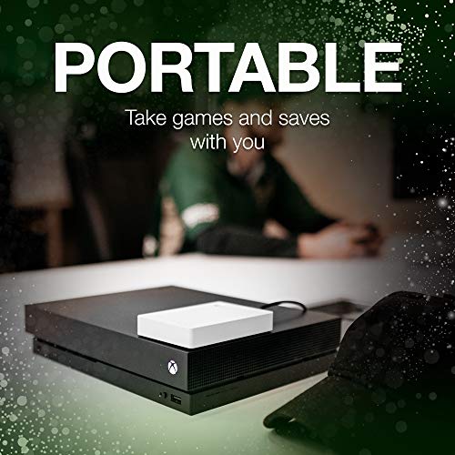Seagate Game Drive For Xbox 2TB External Hard Drive Portable HDD, USB 3.0 – White, Designed For Xbox One, 1 Month Xbox Game Pass Membership, 1 year Rescue Service (STEA2000417)