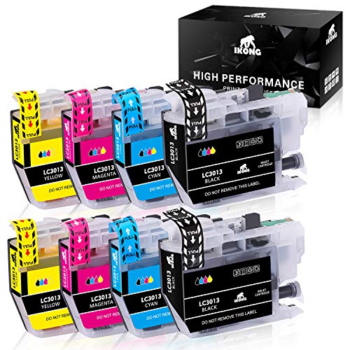 IKONG Compatible Ink Cartridges Replacement for LC3013 LC3011 High Yield for MFC-J491DW MFC-J895DW MFC-J690DW MFC-J497DW Printer (2 Black, 2 Cyan, 2 Magenta, 2 Yellow, 8-Pack)