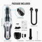 Holife Handheld Vacuum Cordless Portable Vac Cleaner with 9KPA High Power Cyclonic Suction, Washable Stainless Steel Filter, LED Light, Rechargeable Dry Vac for Pet Hair, Dust,Home Cleaning