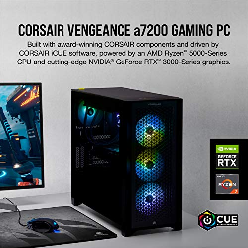 Corsair Vengeance a7200 Series Gaming PC - AMD Ryzen 7 5800X CPU - NVIDIA GeForce RTX 3070 Graphics - 16GB Corsair Vengeance RGB Pro DDR4 Memory