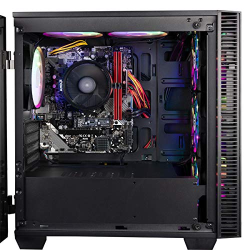 CUK Continuum Micro Gamer PC (AMD Ryzen 5 with Radeon Graphics, 16GB 3200MHz RAM, 256GB NVMe SSD, 500W PSU, AC WiFi, No OS) Gaming Desktop Computer